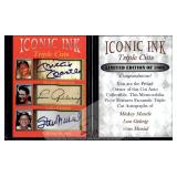 Iconic Ink Mantle Gehrig Musial Facsimile Autos