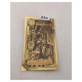 2026 Washington DC Goldback 24K Gold Rare Note