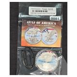 2025 Gulf of America Colorized Silver Eagle