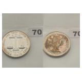 1 oz Silver Trade Unit .999 Fine Silver Round