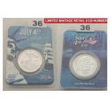 2026 Sail 4th 250 Low Mintage .999 Silver Round