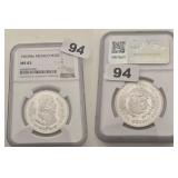 1963 Mo Mexico Silver Un Peso NGC MS 65 Coin