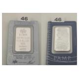 PAMP Suisse Fortuna 1 oz Silver .999 Bar In Assay