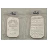 Scottsdale Mint Lion 1 oz .999 Silver Bar