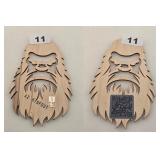 AZ Bigfoot Wooden Cutout with 1 Gram Silver Bar