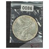1992 American Walking Liberty Silver Eagle