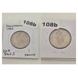1982 Denmark 1 Krone Copper-Nickel KM 862.3