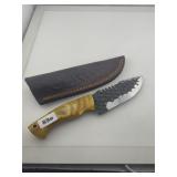 Custom Dragon Scale Blade Knife Leather Sheath