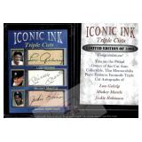 Gehrig Mantle Robinson Iconic Ink Autos