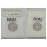 1953 Early Jefferson Nickel INB Slab Copper