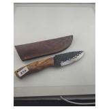 Handmade Fixed Blade Knife With Leather Sheath