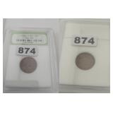 1954 Lincoln Wheat Cent Copper Coin INB Slabbed