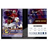 Josh Allen 2018 Rookie Gems Gold Rookie Card