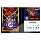Josh Allen 2018 Rookie Gems Gold Rookie Card