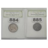1949 Jefferson Nickel & 1944 Copper Wheat Cent