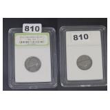 1941 Jefferson Nickel INB Certified Slabbed