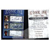 Ripken Jeter Banks Iconic Ink Facsimile Autos