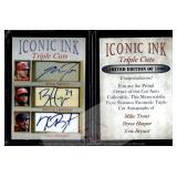 Trout Harper Bryant Iconic Ink Facsimile Autos