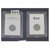INB Slabbed Indian Head Buffalo Nickel Coin