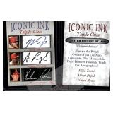 Trout Pujols Ryan Iconic Ink Facsimile Autos