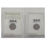 INB Slabbed Copper Lincoln Wheat Cent Coin 864