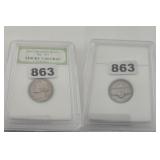 1956 Jefferson Nickel INB Green Holder Slabbed