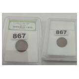 1944 Lincoln Wheat Cent Copper INB Slabbed 867
