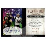 Brady Brees Platinum Cuts Facsimile Autos