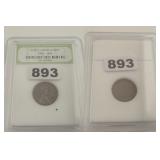 1935 Wheat Ear Early Lincoln Copper Cent Slabbed