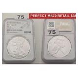 2023 1 oz Silver American Eagle NGC MS70 Coin