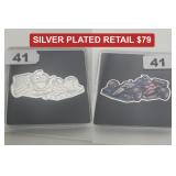 Silver Plated .999 Copper Race Car 1 oz Bar