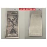 Zombucks Libertattered Silver Note .999 Fine
