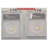 ND Lucky Vegas Gold 1/500th Oz Round ICG MS70