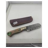 Damascus Steel Cleaver Knife with Sheath 601s