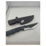 Handmade Tracker Knife With Leather Sheath 645s