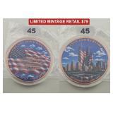 2026 5oz .999 Copper 9/11 25th Anniv Low Mintage