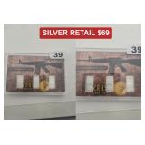 Three NV Coin .999 Fine Silver Bars & Medal