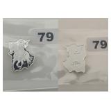 Cowboy on Horse .999 Fine Silver Shape Proof