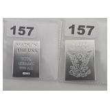 SMI Eagle Made In USA 999 Fine Silver Bar