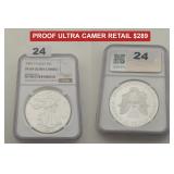1997 P 1 OZ SILVER EAGLE NGC PF69 ULTRA CAMEO
