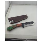 Custom Hand Forged Cleaver Knife with Sheath