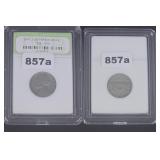 Early Jefferson Nickel 1941 INB Green Holder