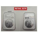2013 American Silver Eagle MS69 1 oz Silver NGC