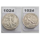 1946 Walking Liberty Silver Half Dollar Coin
