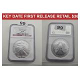 2006 1 oz Silver Eagle NGC MS69 First Strikes