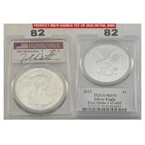 2025 1 oz Silver Eagle PCGS MS70 Signed Label