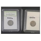 Vintage Indian Head Buffalo Nickel INB Slabbed