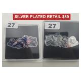 USA Racing Indy Car .999 Copper Silver Plated