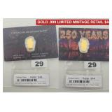 2026 Gold .999 1/1000 oz Low Mintage Rare Coin