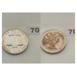 1 oz Silver Trade Unit .999 Fine Silver Round
